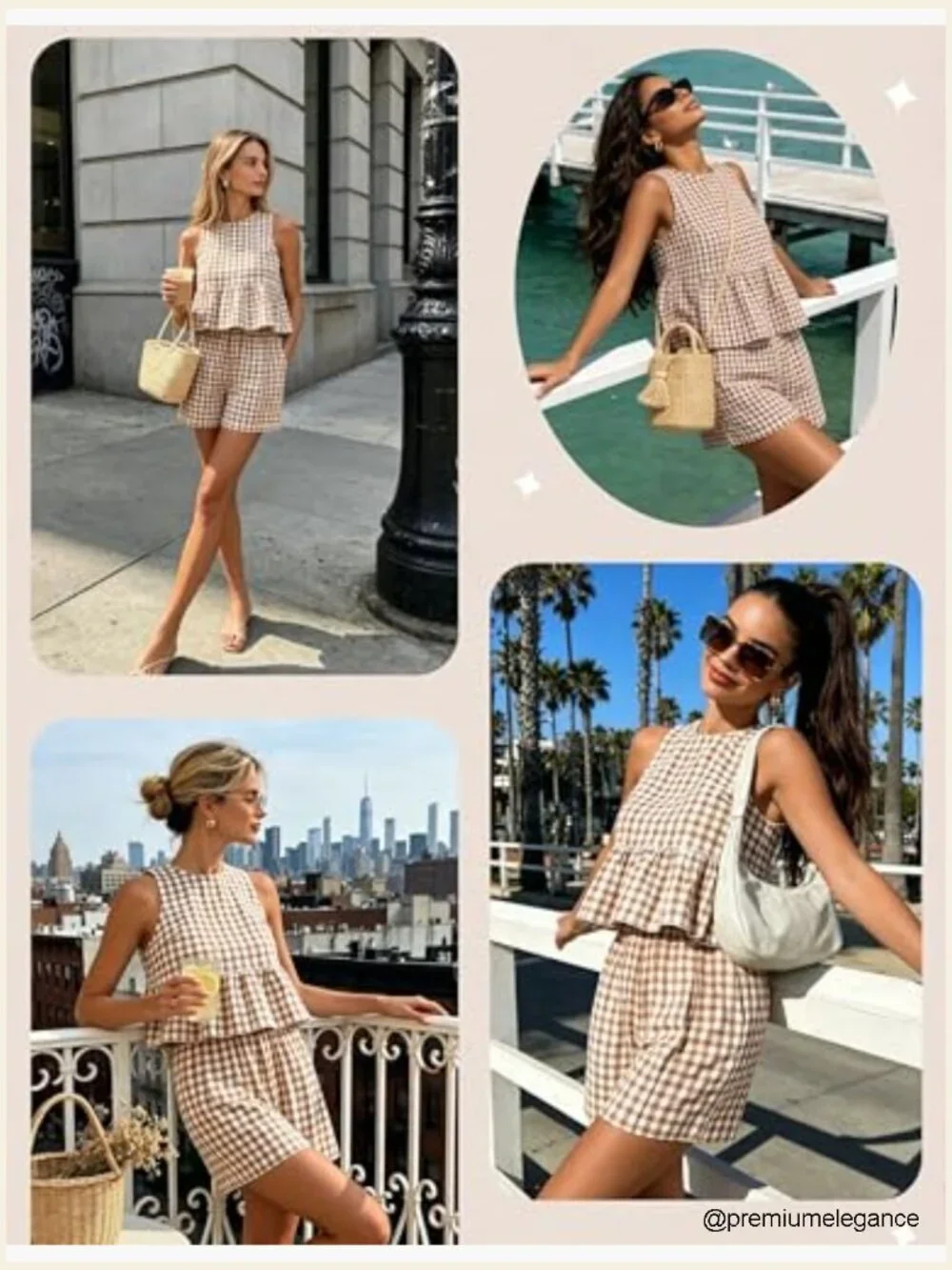 Women's 2 Piece Tank Top and Shorts Set Summer Casual Lounge